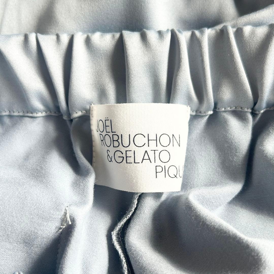 ジェラートピケ ジョエルロブション カシミヤ サテン パジャマ 長袖 ブルー