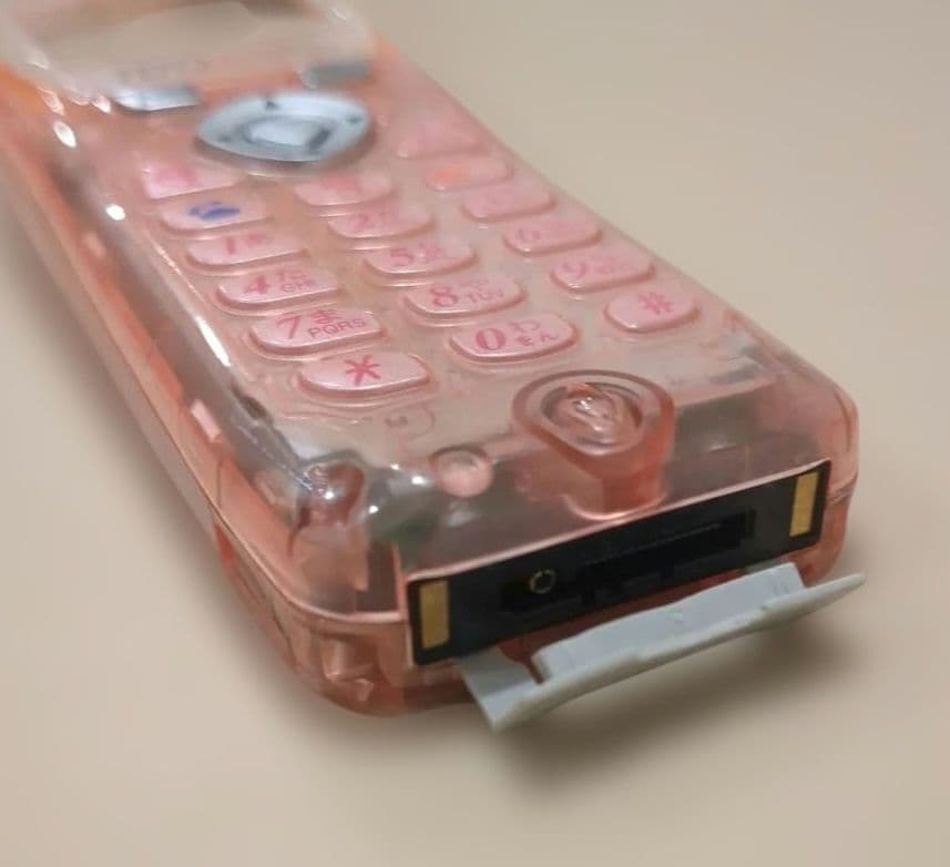 IDO C301T 東芝　TOSHIBA　ガラケー スケルトン 実機　レトロ