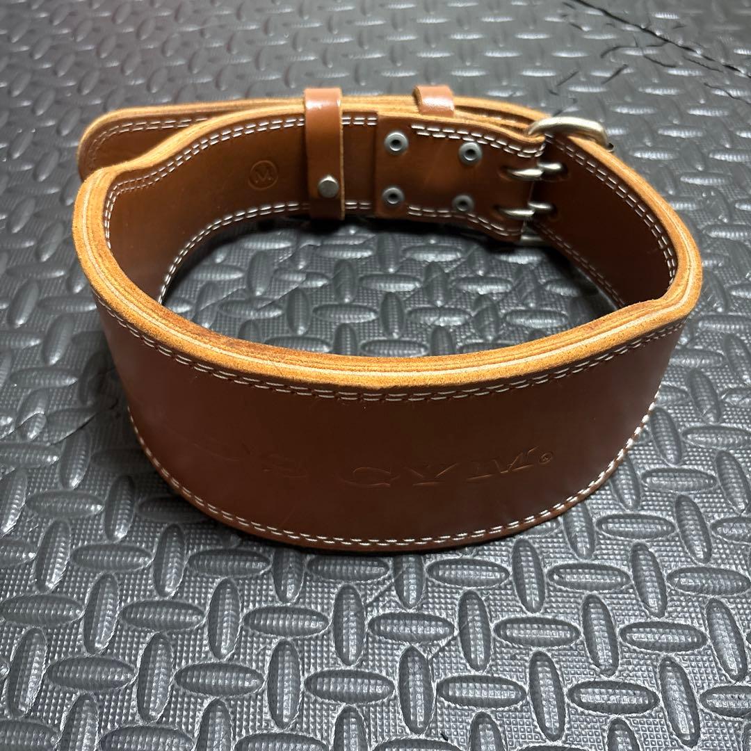 GOLD’GYMプロレザーベルト　Mサイズ