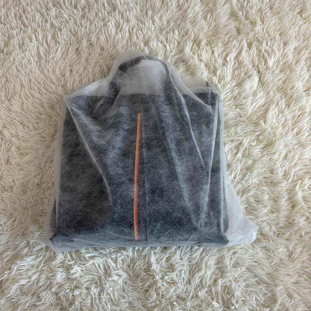 ポールスミス 牛革レザー トートバッグ ブラック アーティスト・ストライプ