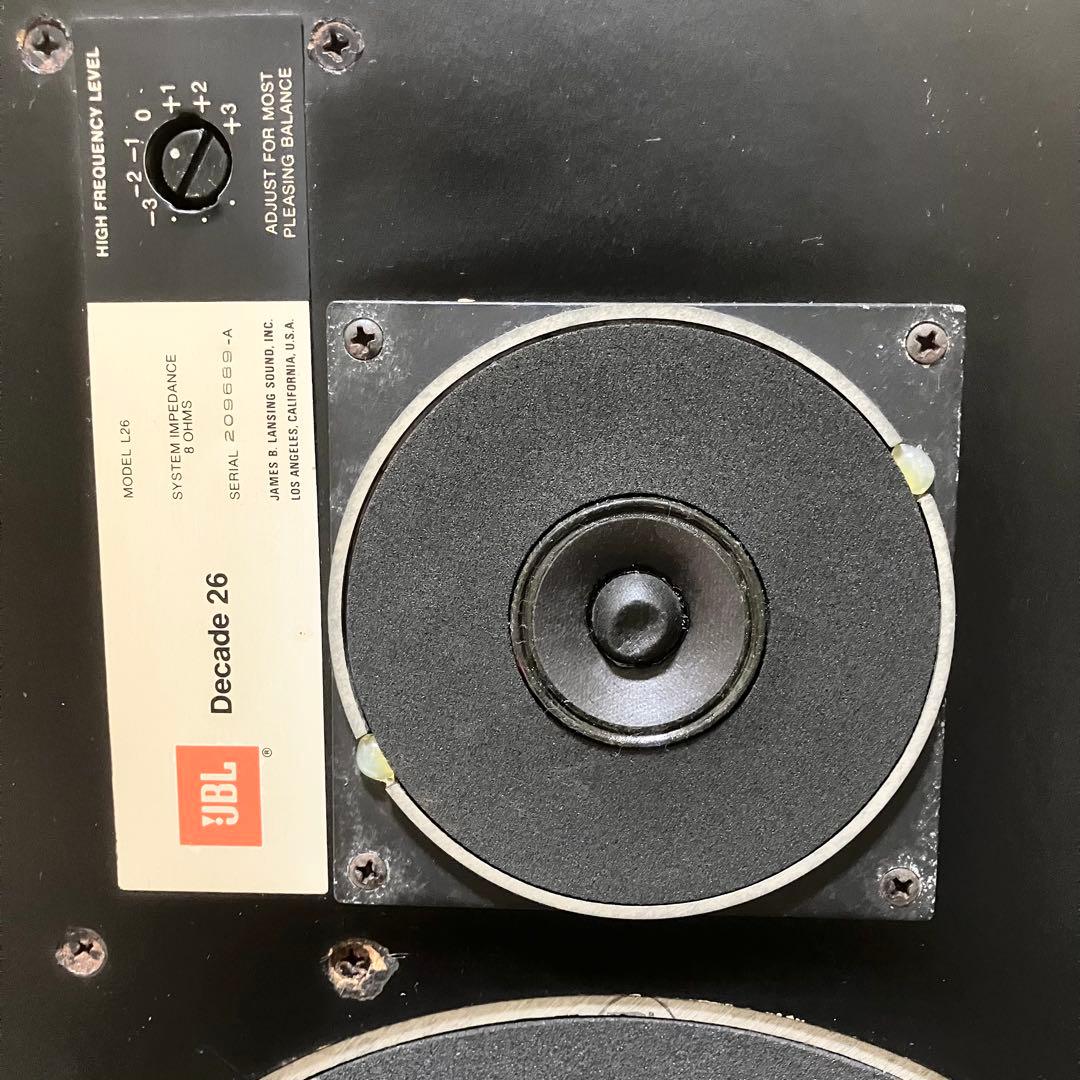 JBL MODEL L26 decade ペアスピーカー　エッジ交換済み
