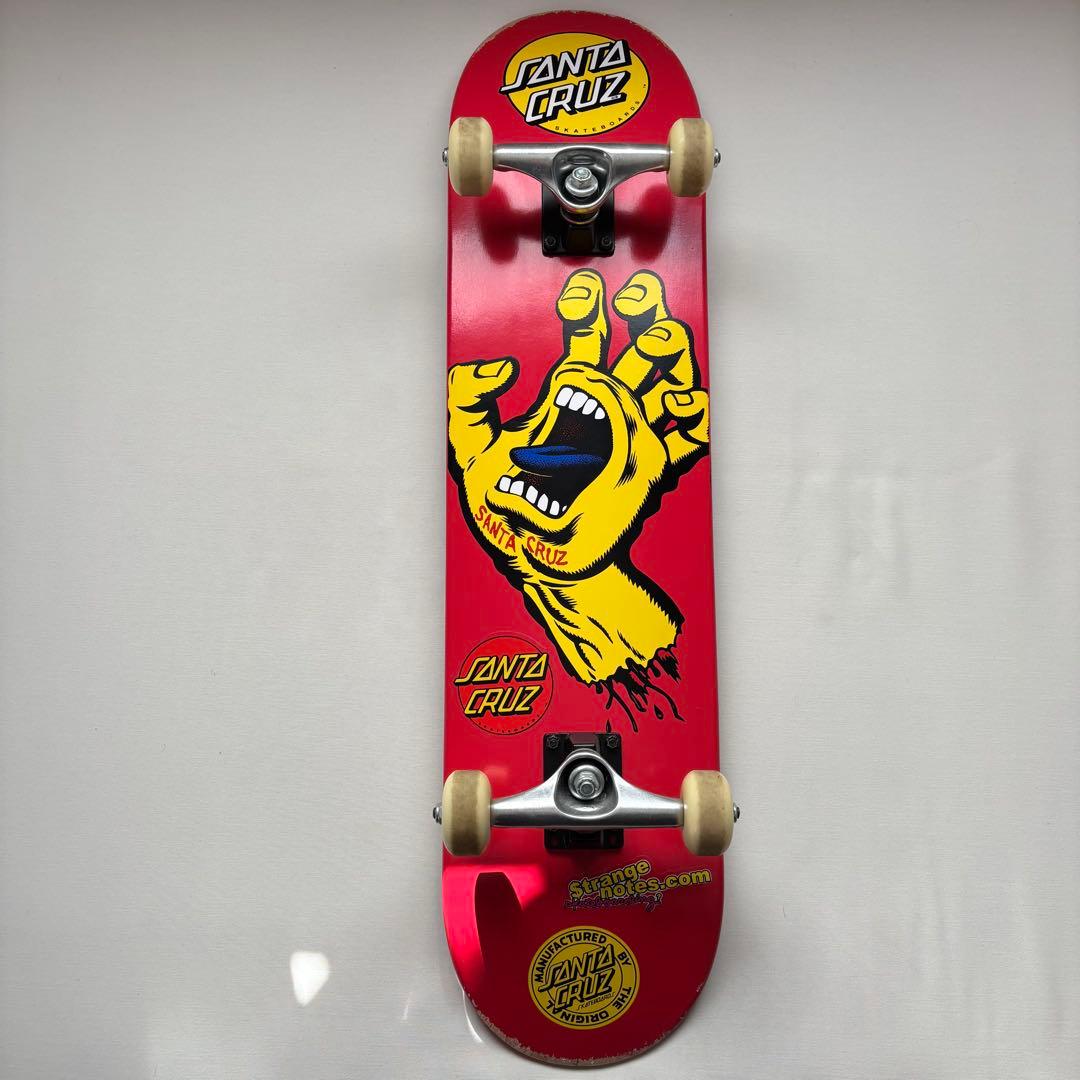 SANTA CRUZ スケートボード 黄色の手のデザイン