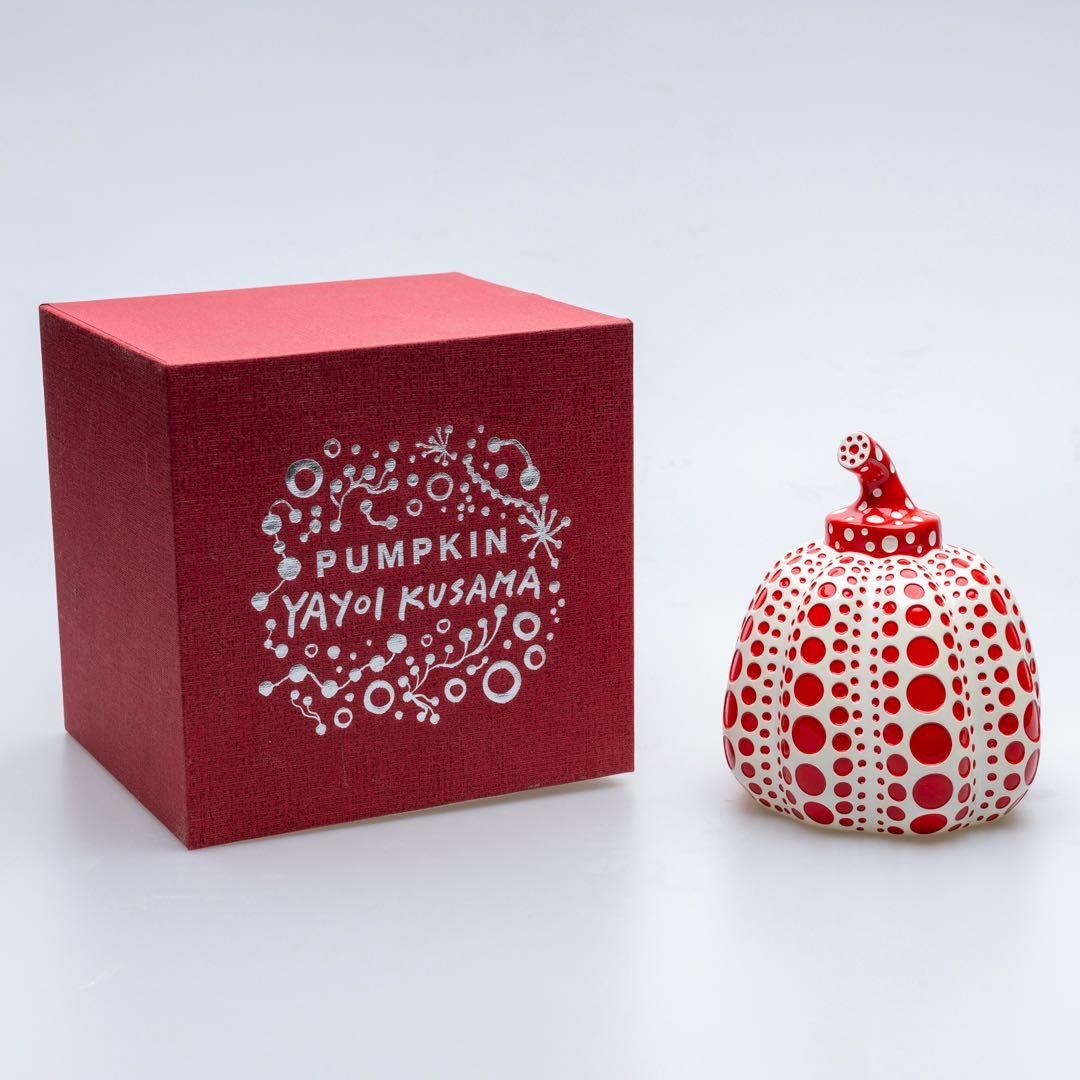 草間彌生 かぼちゃ 赤　ペーパーウェイト　オブジェ