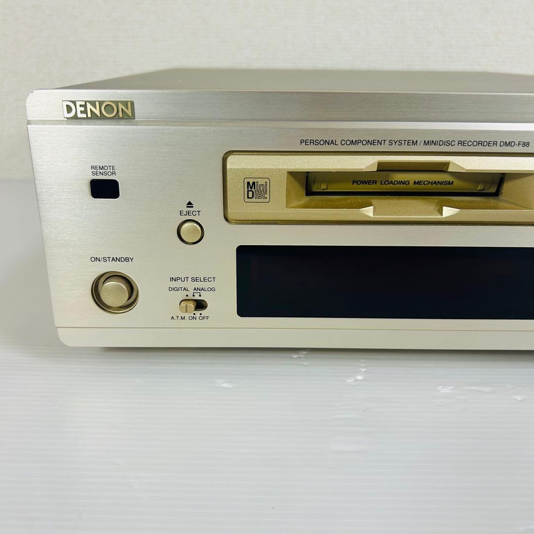 DENON DMD-F88 ミニディスクレコーダー　リモコン付き　再生OK