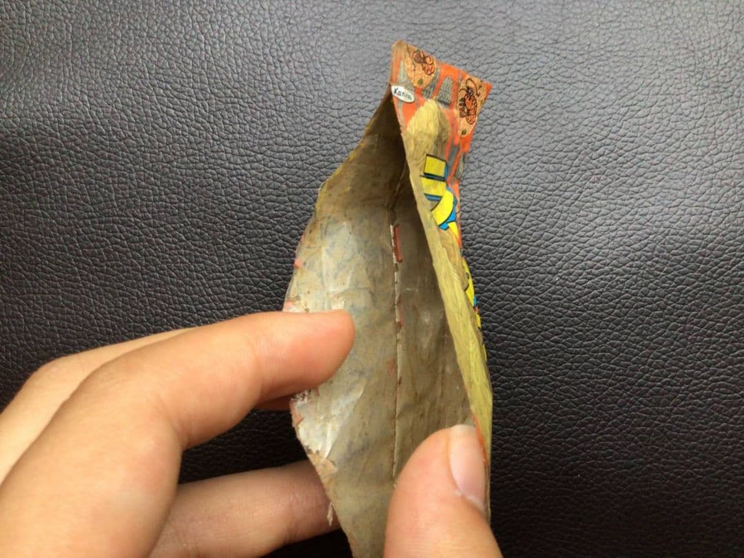 ラーメンばあ　えびせん味　空袋　パッケージ　昭和62年製　当時物　レア