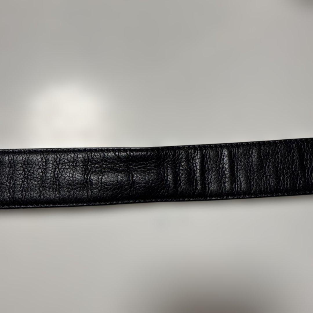 Dior オブリーク　ブラックレザーベルト リバーシブル　CDロゴ