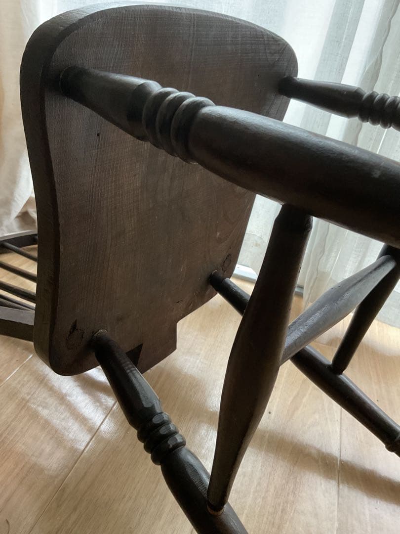 イギリスアンティークウィンザーチェア 曲げ木 古木 英国1930-1940年代頃