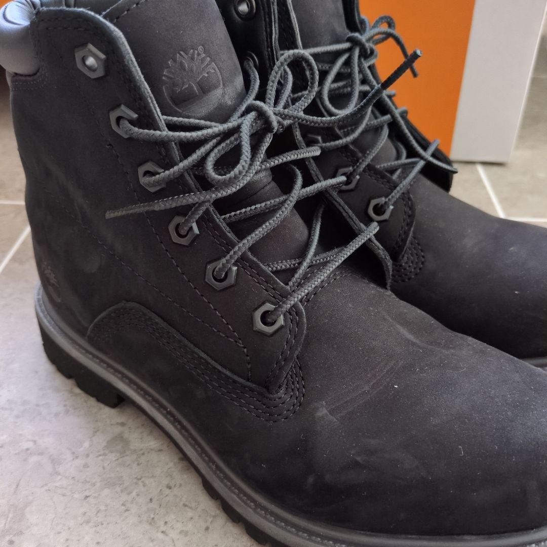 新品同様ティンバーランドレザーショートブーツ２４cm