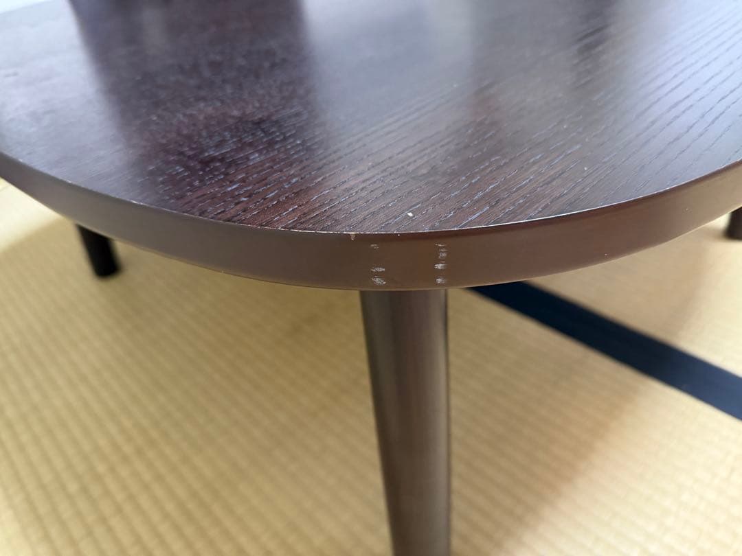 無印良品　人気　ダークブラウン 木製 こたつ 正方形　無印