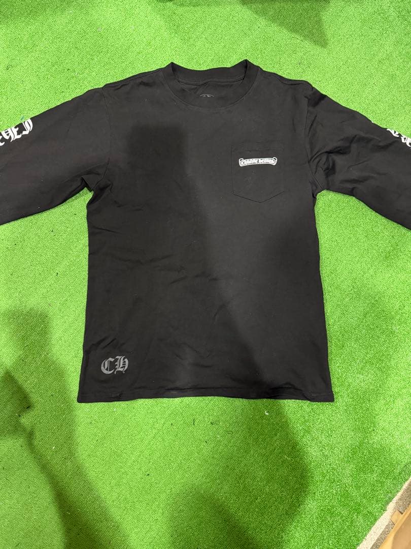 CHROME HEARTS風 ブラック長袖シャツ