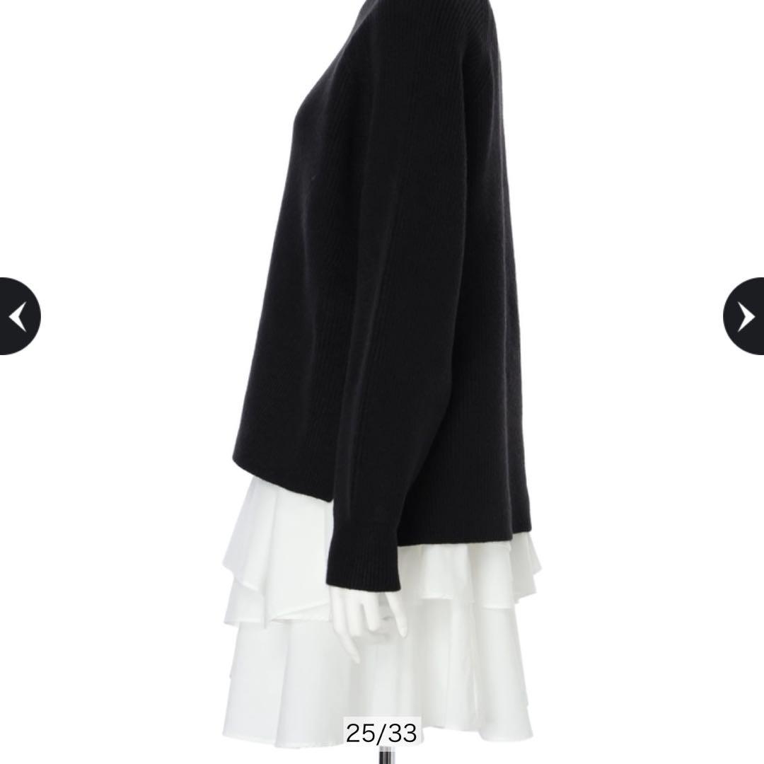 アプワイザーリッシェ イレヘムレイヤードミニワンピ S ブラック