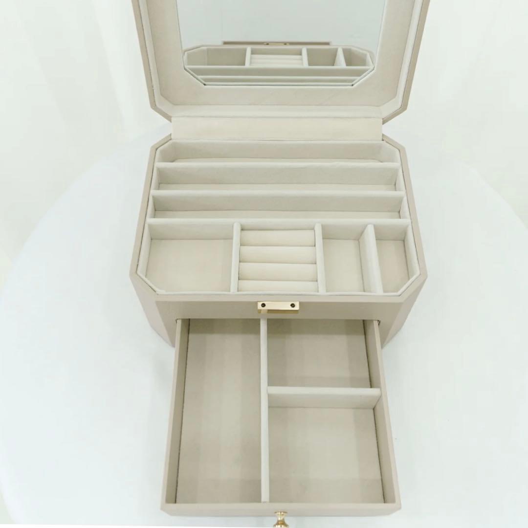 A'pearl エパール ジュエリーボックス ベージュ 新品 未使用