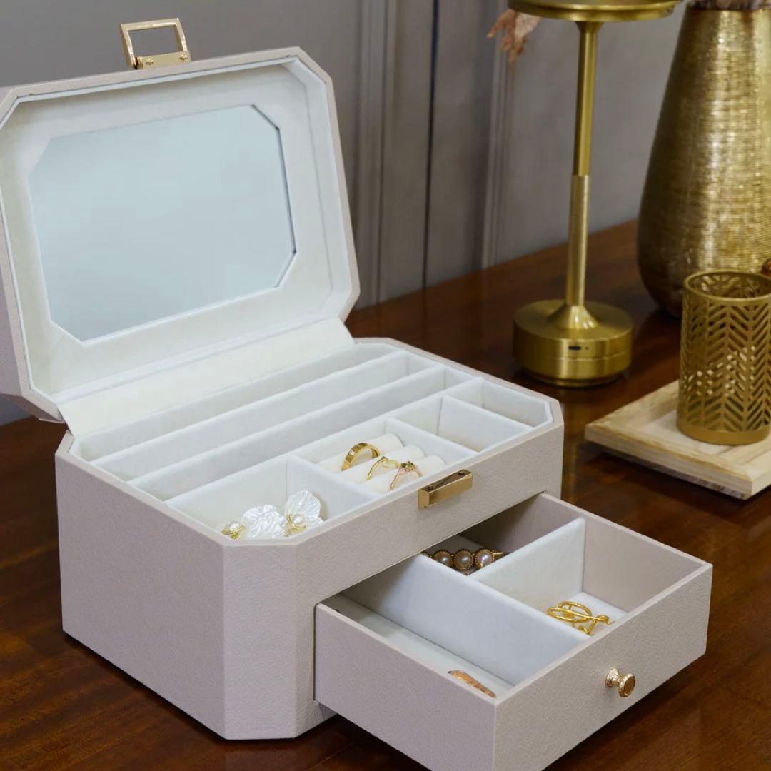 A'pearl エパール ジュエリーボックス ベージュ 新品 未使用