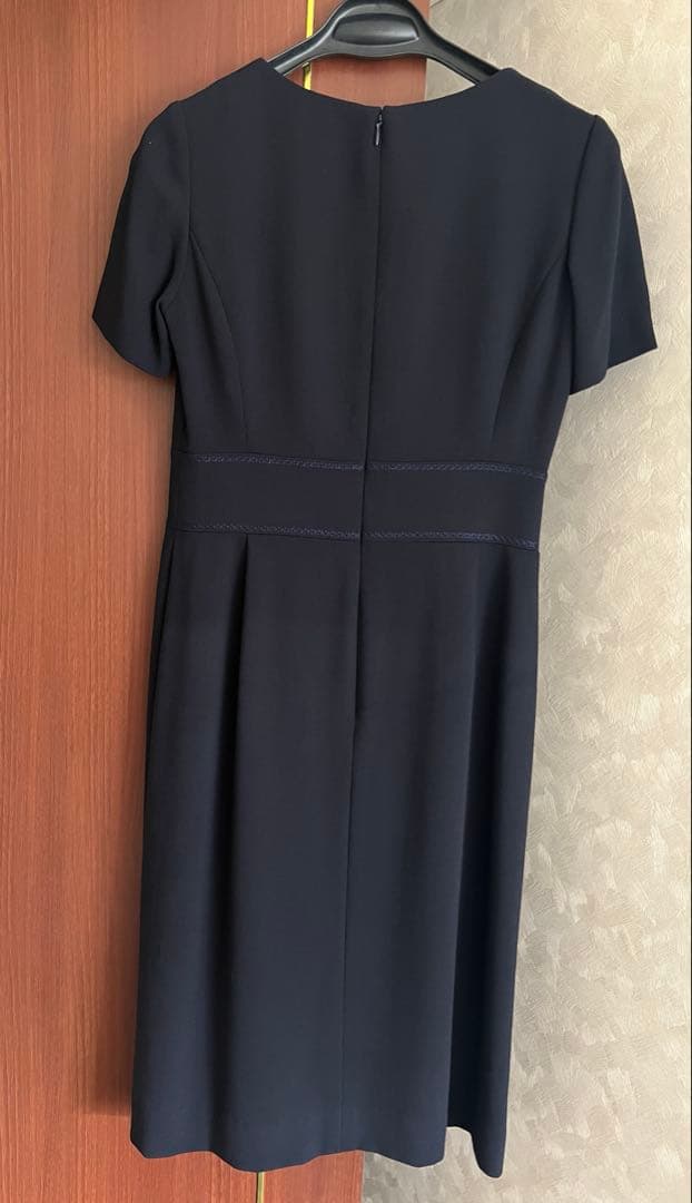 【美品】お受験 スーツ　ワンピース　ユキトリイ　濃紺　七五三