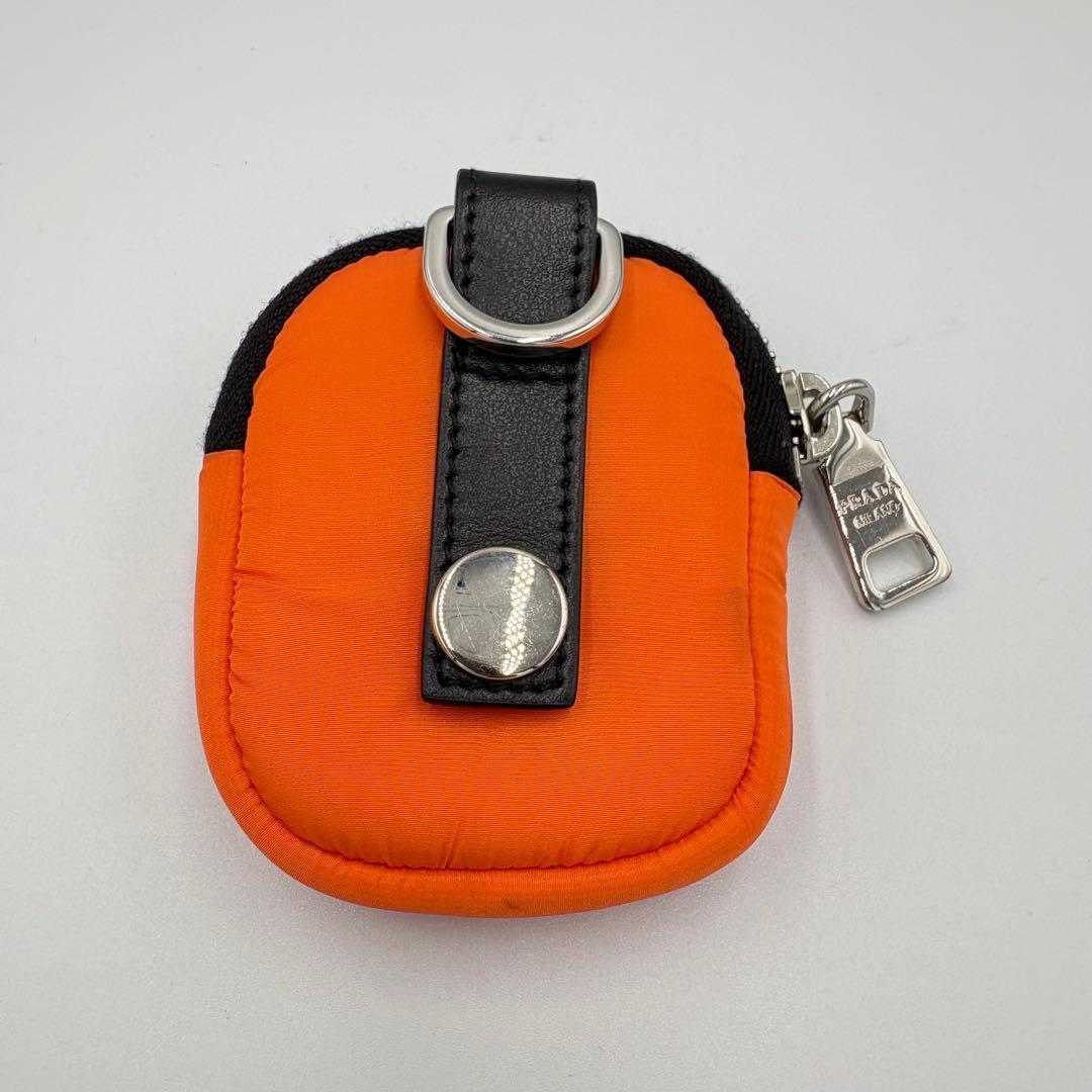 PRADA プラダ ケース キーホルダー ナイロン 小銭入れ 三角ロゴ