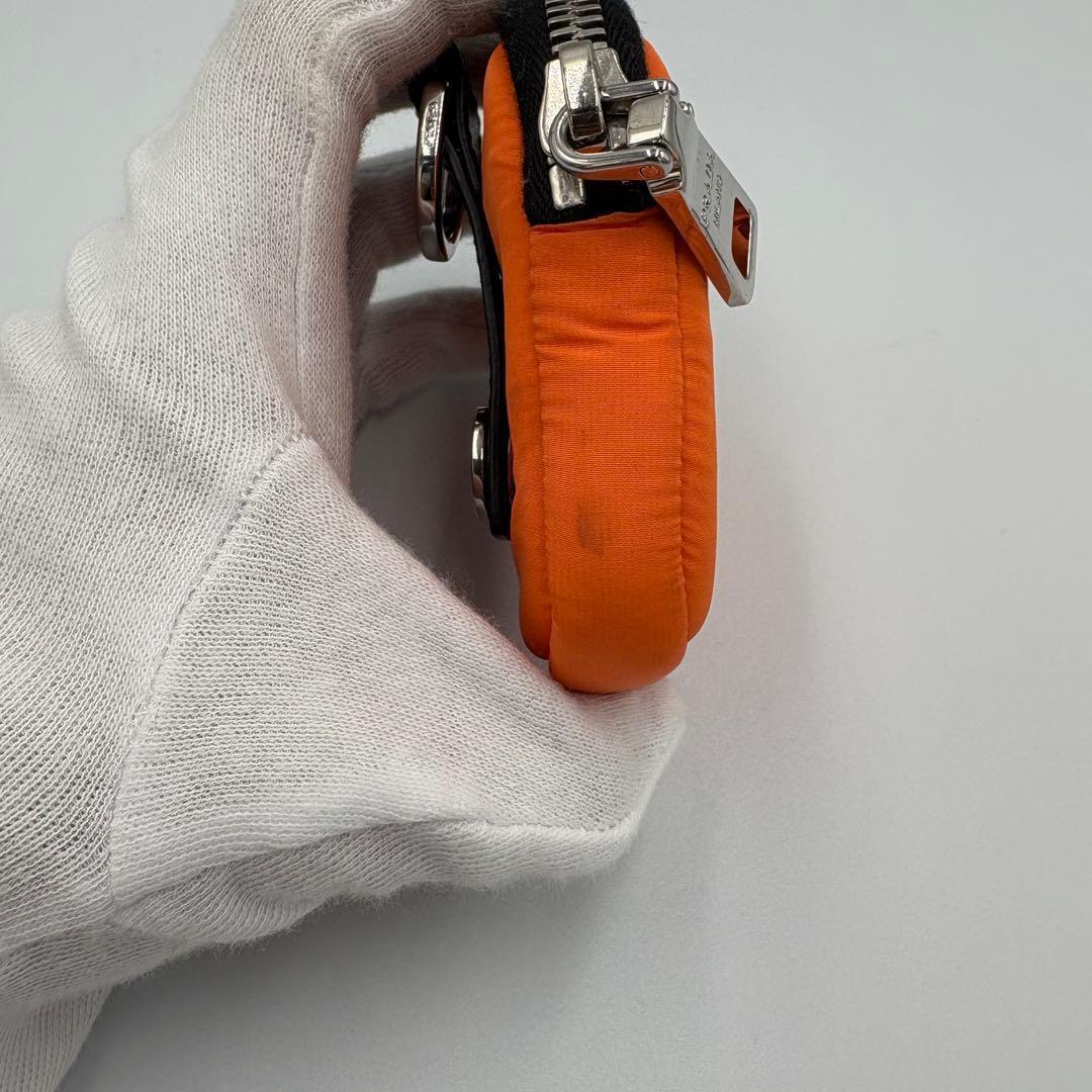 PRADA プラダ ケース キーホルダー ナイロン 小銭入れ 三角ロゴ