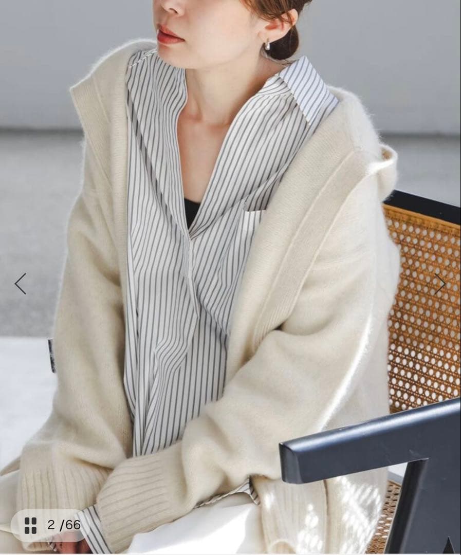 NOBLE イージーケアコットンスキッパーシャツ