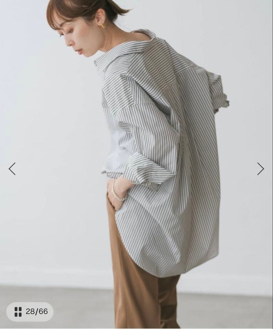 NOBLE イージーケアコットンスキッパーシャツ