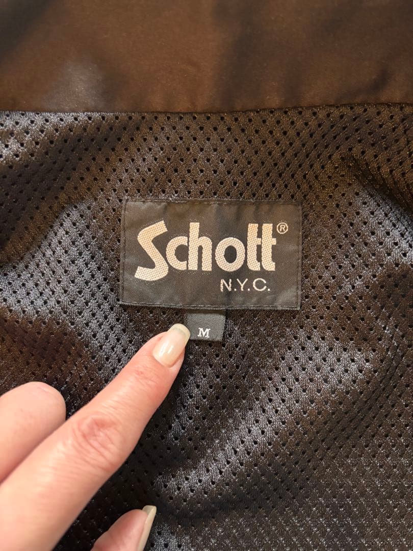 SCHOTT ショット ボーンフォントロゴ コーチジャケット