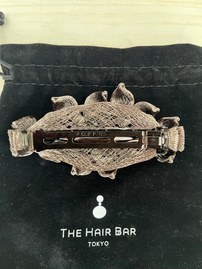 【美品】colette malouf メッシュ　ライラック　10cm バレッタ