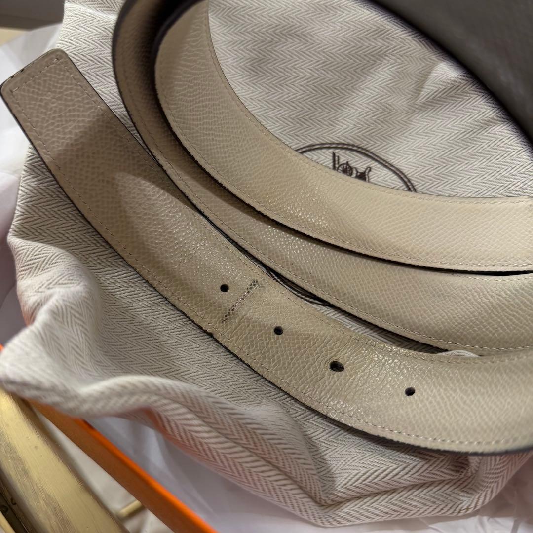 エルメス リバーシブルレザーベルト 90