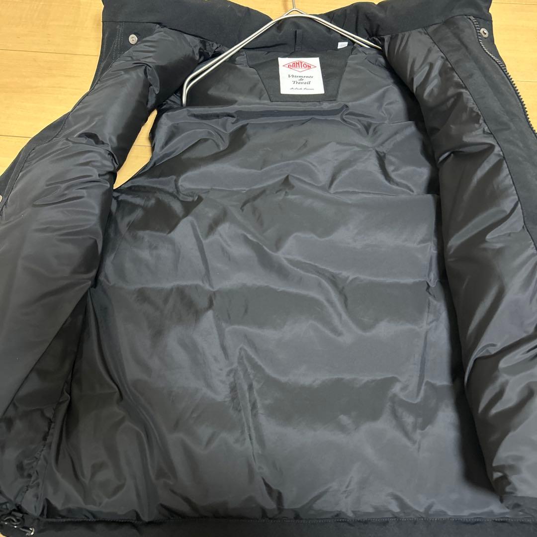 ✨未使用に近い✨　DANTON ダウンベスト 2way フード 38 ブラック