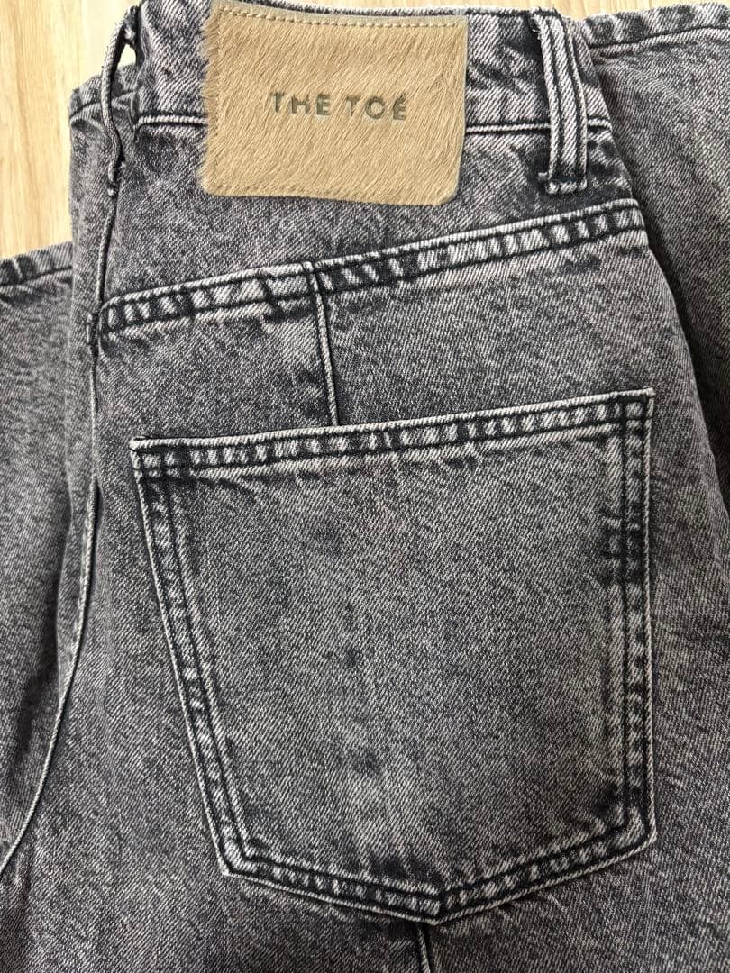 THE TOÉ Santorini Denim Pants ブラウン　XS