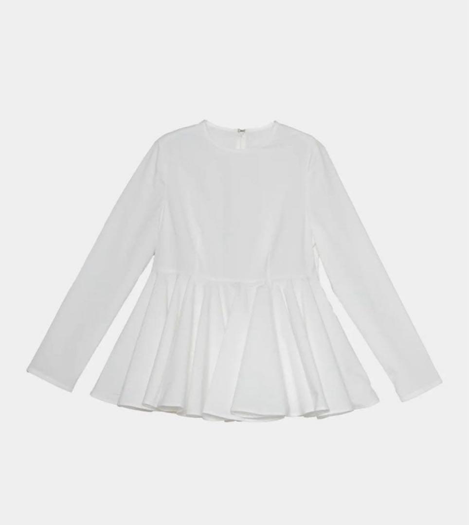 【mare】Basic Peplum Blouse撥水ベーシックペプラムブラウス