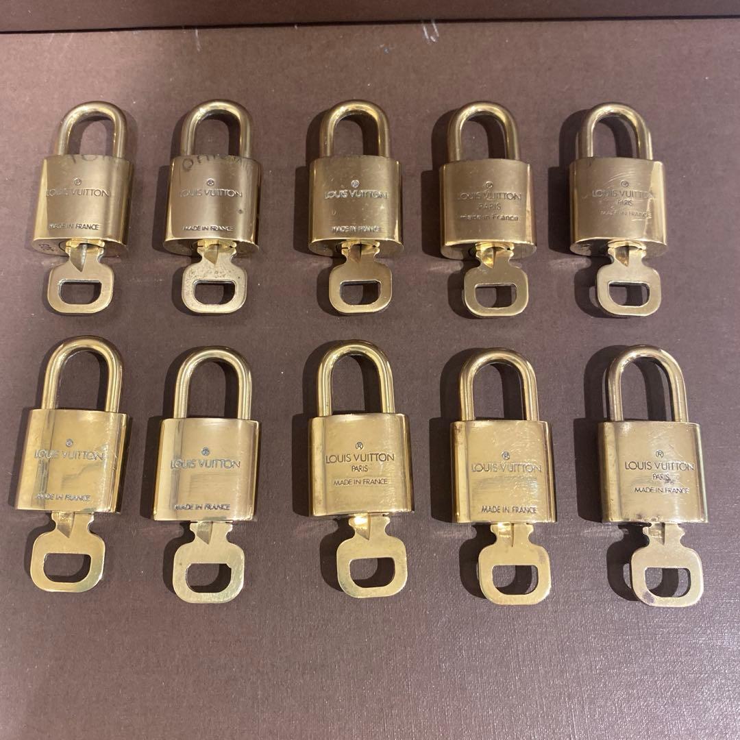 L00123 ルイヴィトン　パドロック　10セット　カデナ　南京錠　鍵