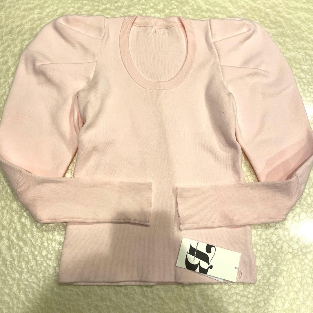 【正規品】Bibiy. 新品　未使用 パフスリーブ ニットセーター ピンク