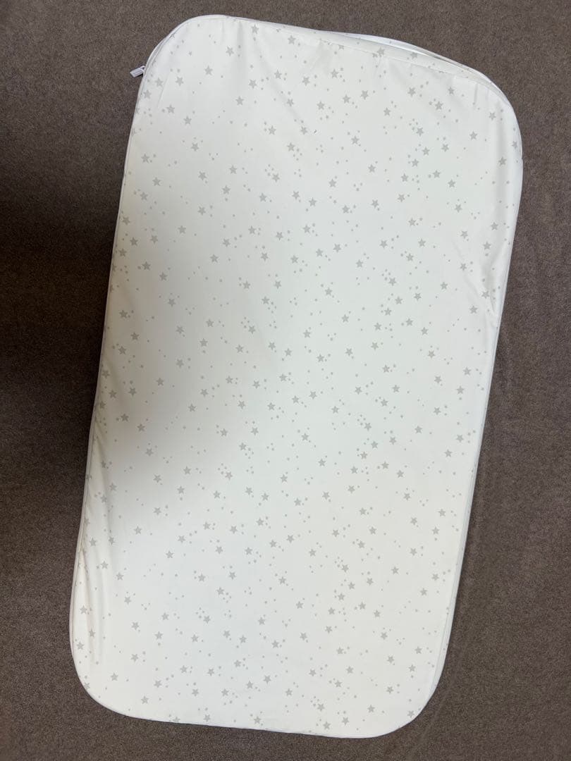 HZDMJ ベビーベッド ベージュ 星柄