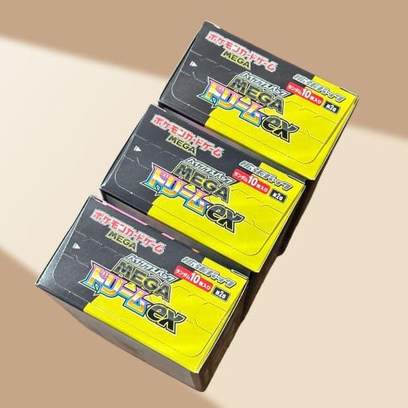 【新品】MEGAドリームex 3box シュリンクなし　ペリペリあり