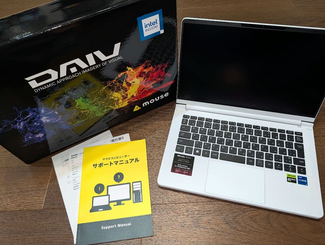 グラボ搭載ノートPC　DAIV R4-I7G50WT-B　メモリ32GB