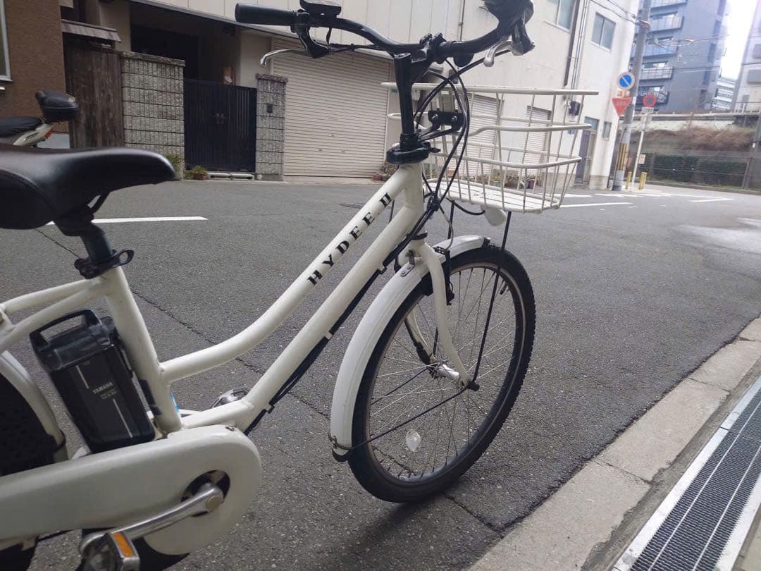大阪府　ブリヂストン　HYDEE II 電動アシスト自転車　バッテリー8.7ah