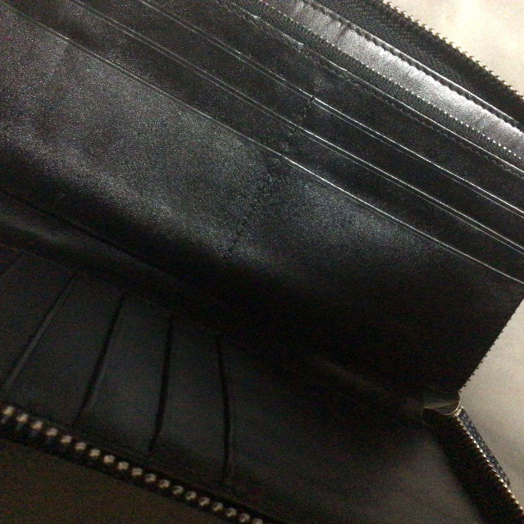 お得品　海の宝石　スティングレイガルーシャ　ラウンドファスナーウォレット　エイ革