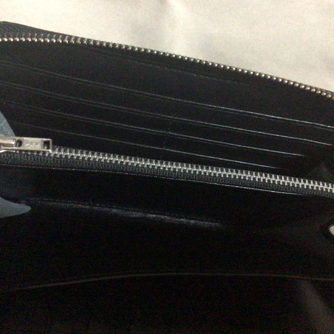 お得品　海の宝石　スティングレイガルーシャ　ラウンドファスナーウォレット　エイ革