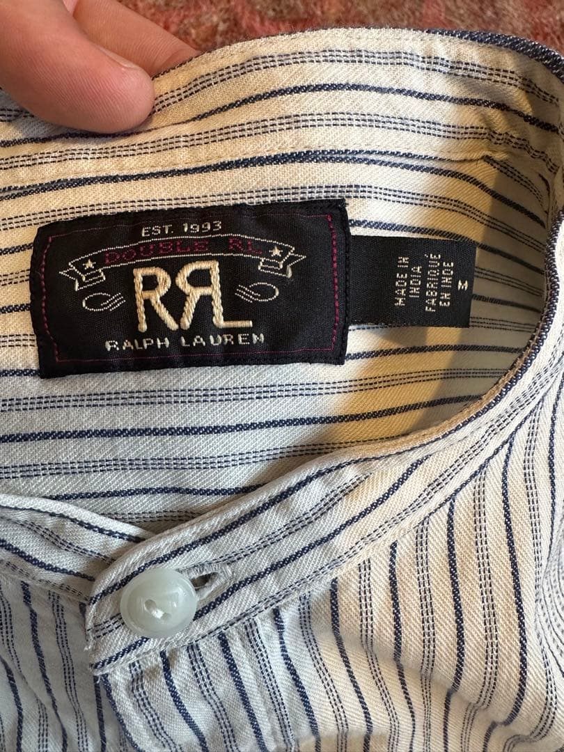 RRL Ralph Lauren ストライプ 長袖シャツ M
