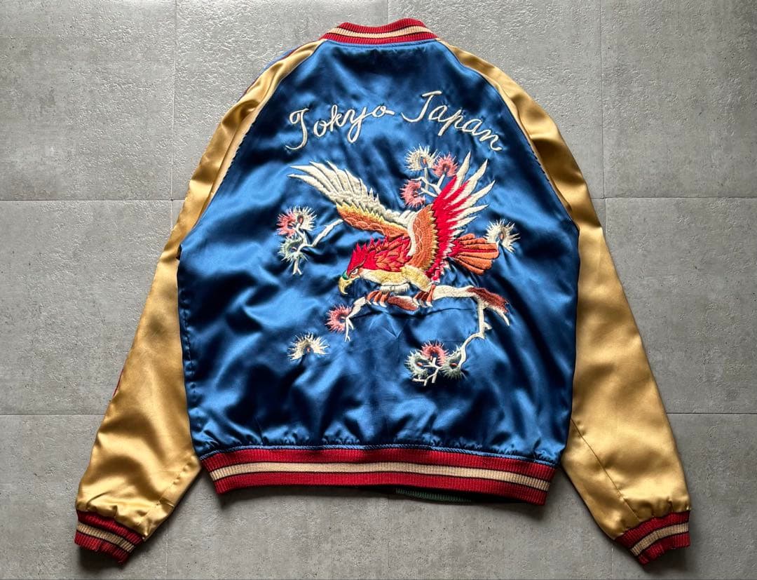 テーラー東洋　スカジャン　リバーシブル　希少　M品番　Lサイズ　デザイン◎