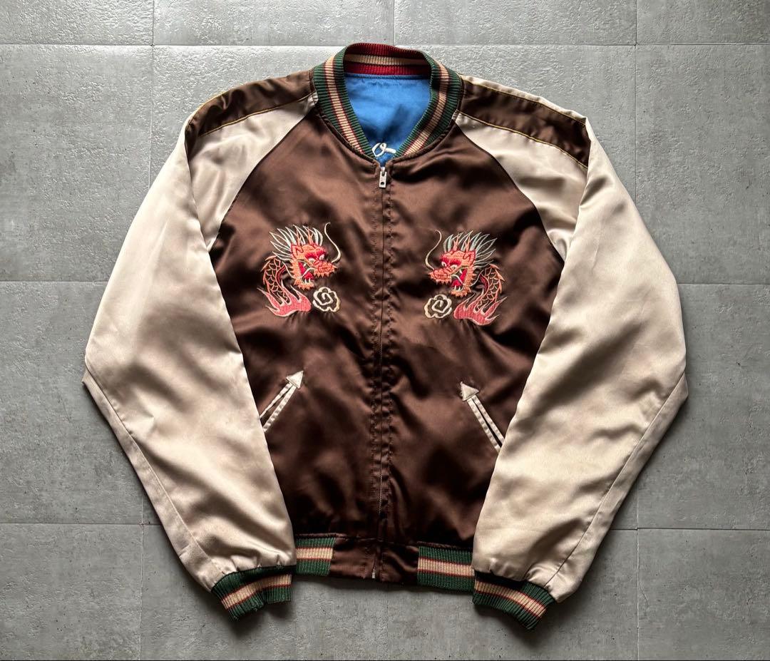 テーラー東洋　スカジャン　リバーシブル　希少　M品番　Lサイズ　デザイン◎