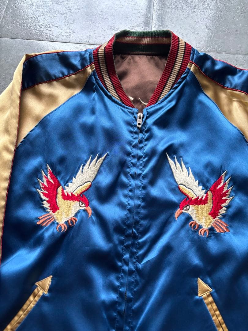 テーラー東洋　スカジャン　リバーシブル　希少　M品番　Lサイズ　デザイン◎