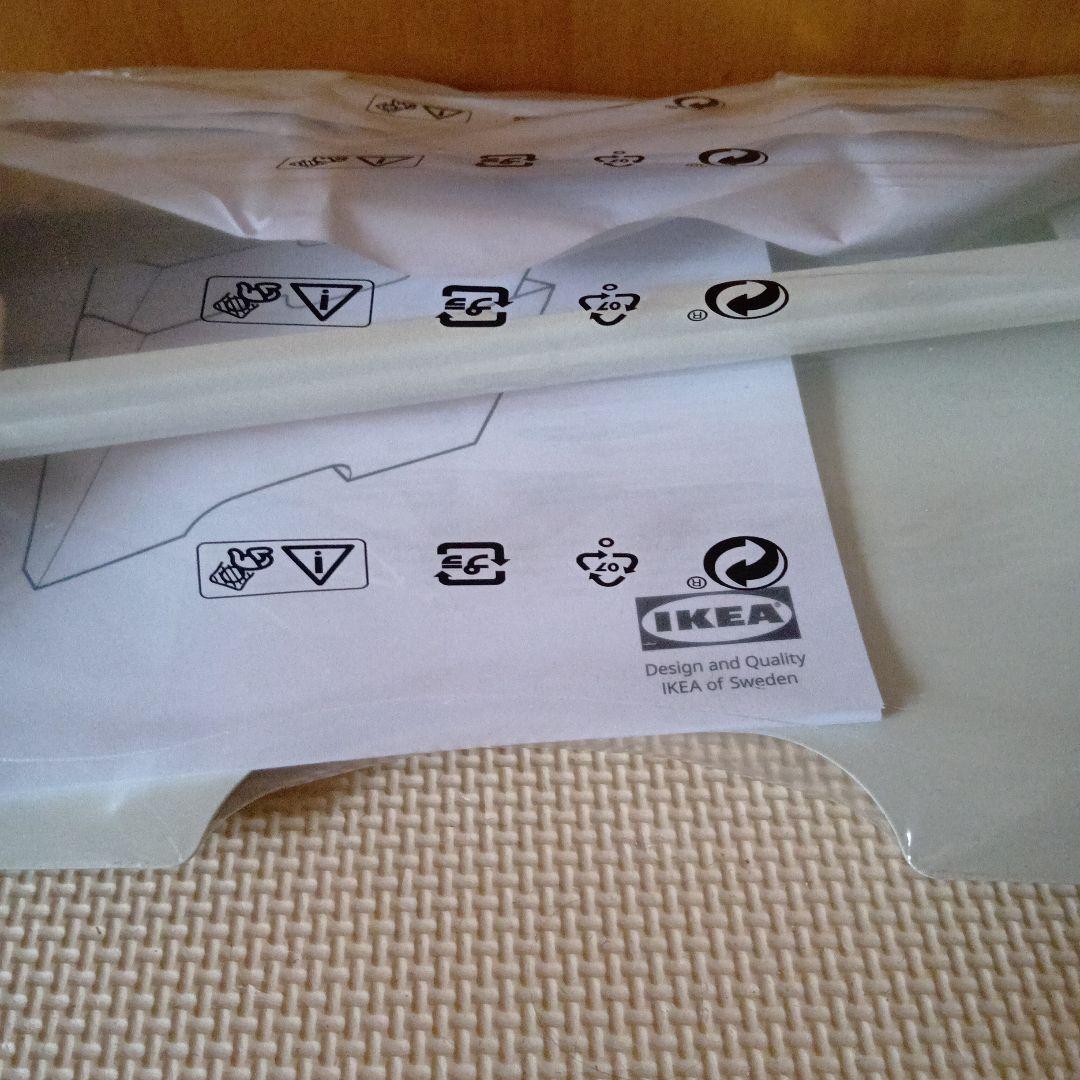 希少レア　IKEA　イケア　KVISSLE　プリント収納　壁掛　白ホワイトラック