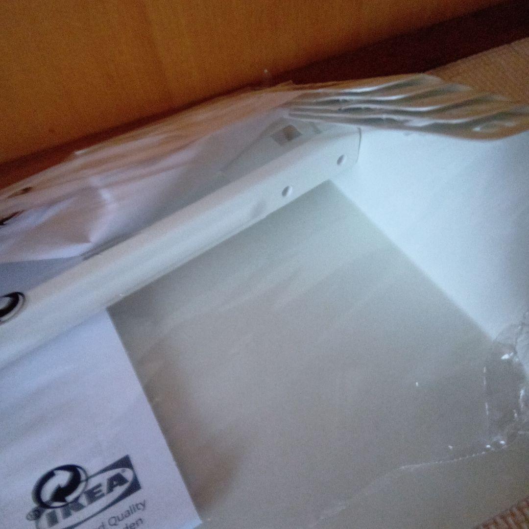 希少レア　IKEA　イケア　KVISSLE　プリント収納　壁掛　白ホワイトラック