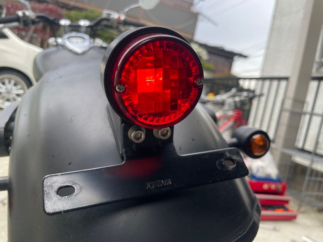 ドラッグスター400クラシック　純正フェンダー　カット済み　キジマテール付き