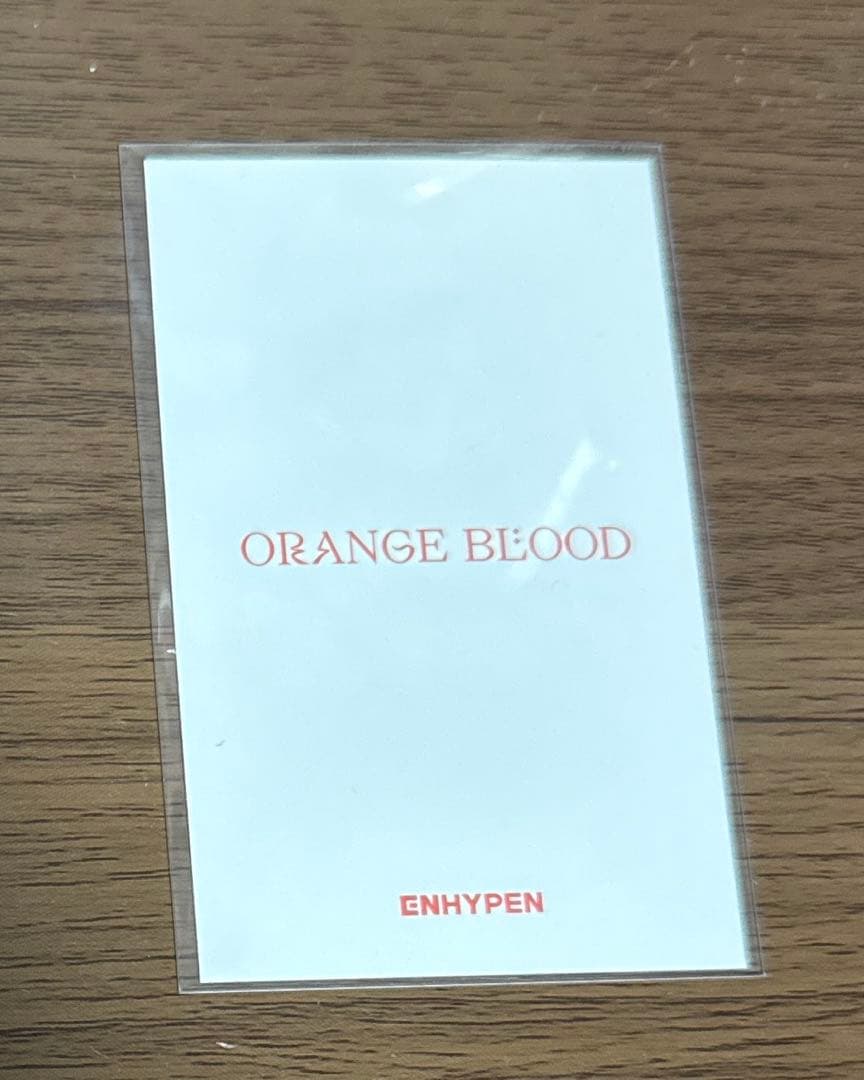 enhypen ジョンウォン　ユニバ　抽選orange blood トレカ