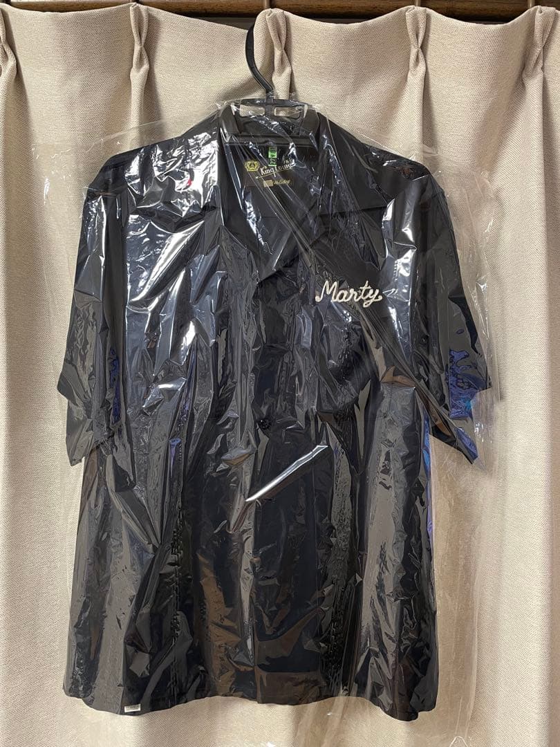 東洋実名復刻 King Louie キングルイ ブラック ボーリングシャツ　M