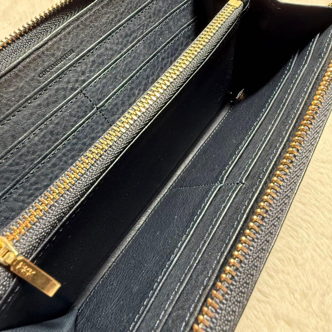 COCOMEISTER マルティーニ　ラウンドファスナー　長財布　黒