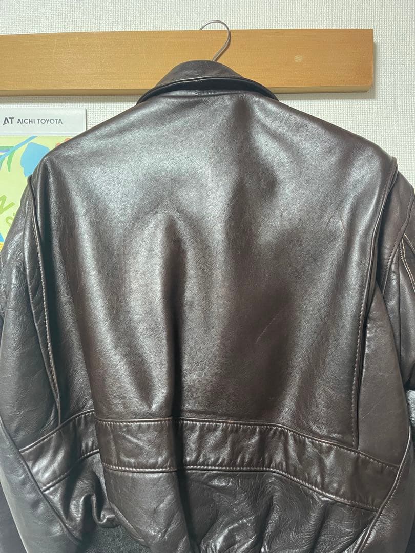 d*9様 SCHOTT ダークブラウン レザーアウター