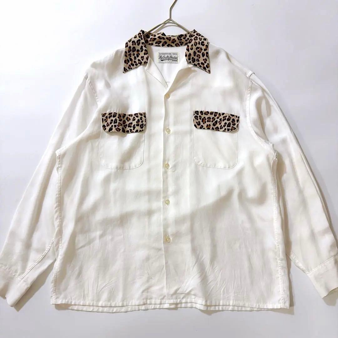 ワコマリア TWO TONE 50'S OPEN COLLAR SHIRT M