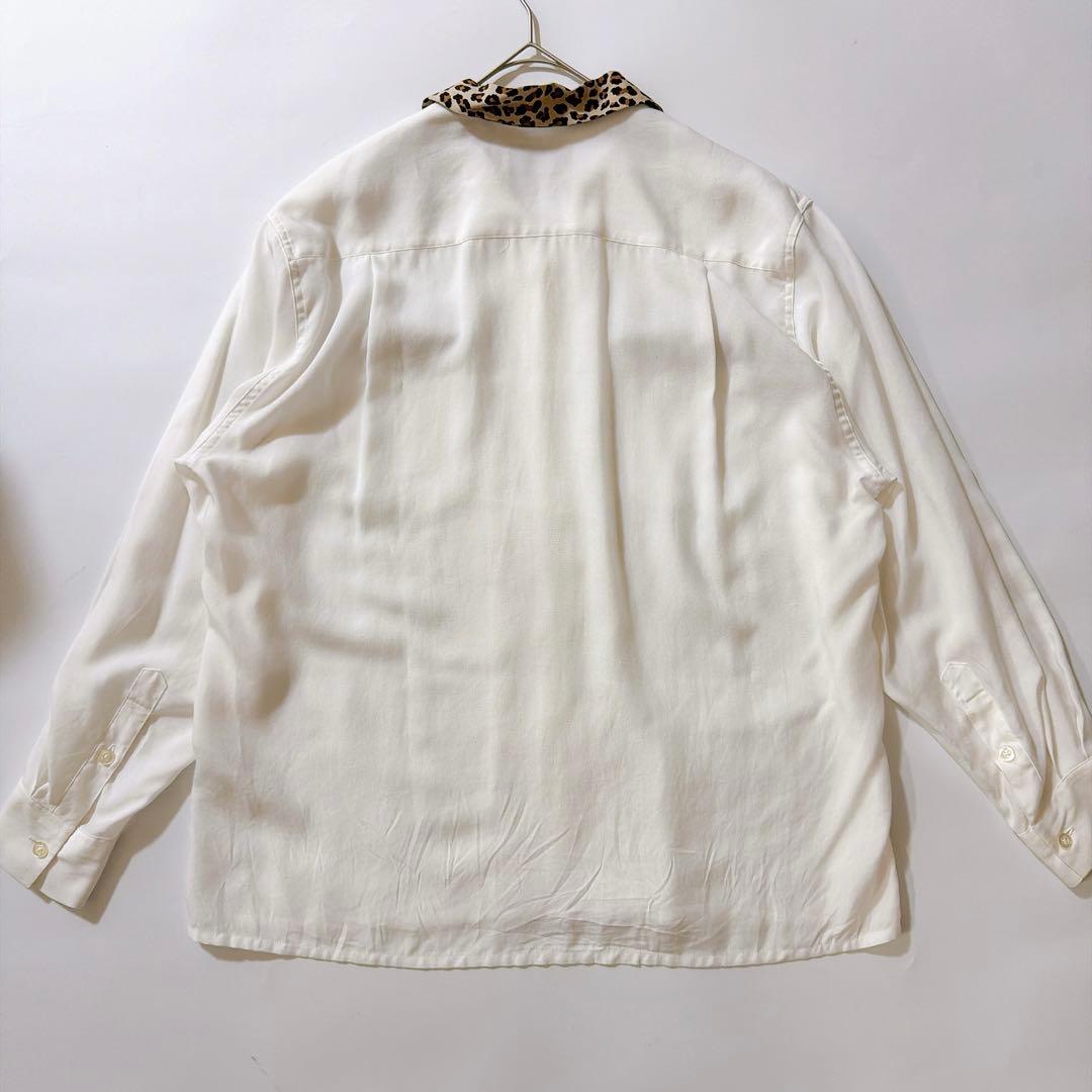 ワコマリア TWO TONE 50'S OPEN COLLAR SHIRT M