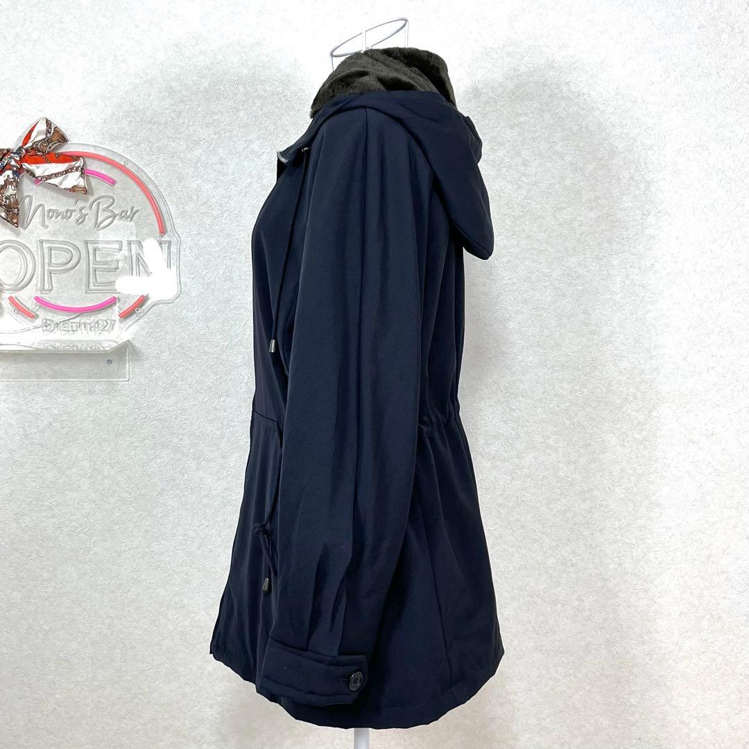 MaxMara Weekend フード付き 起毛 ショートコート 40 ネイビー